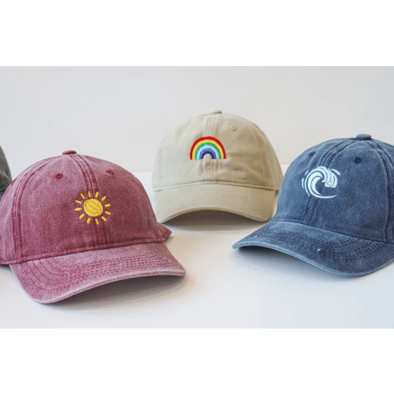 Custom text or pattern embroidered caps, custom embroidered baseball caps, Bachelor Party Gifts